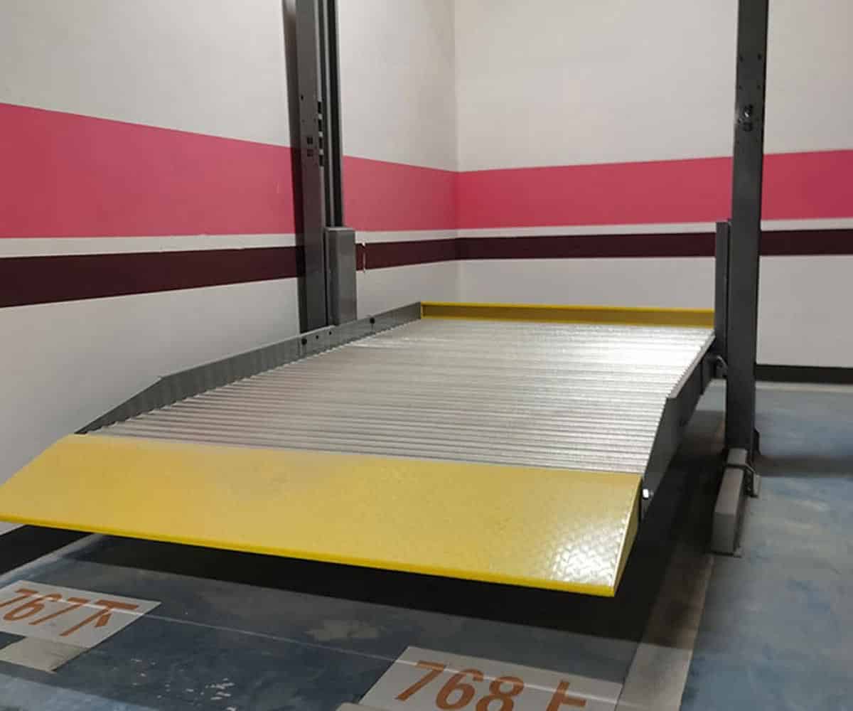 兩層升降橫移機械式立體停車設備維保